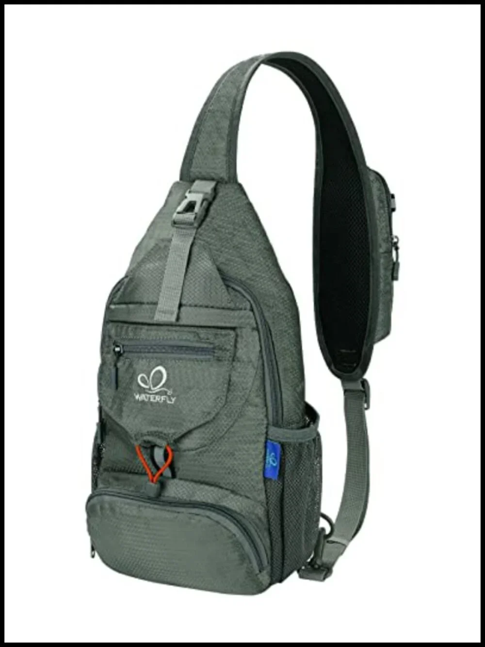 Packable Sling Backpack Crossbody Chest Bag Hiking Travel Water-resistant Nylon